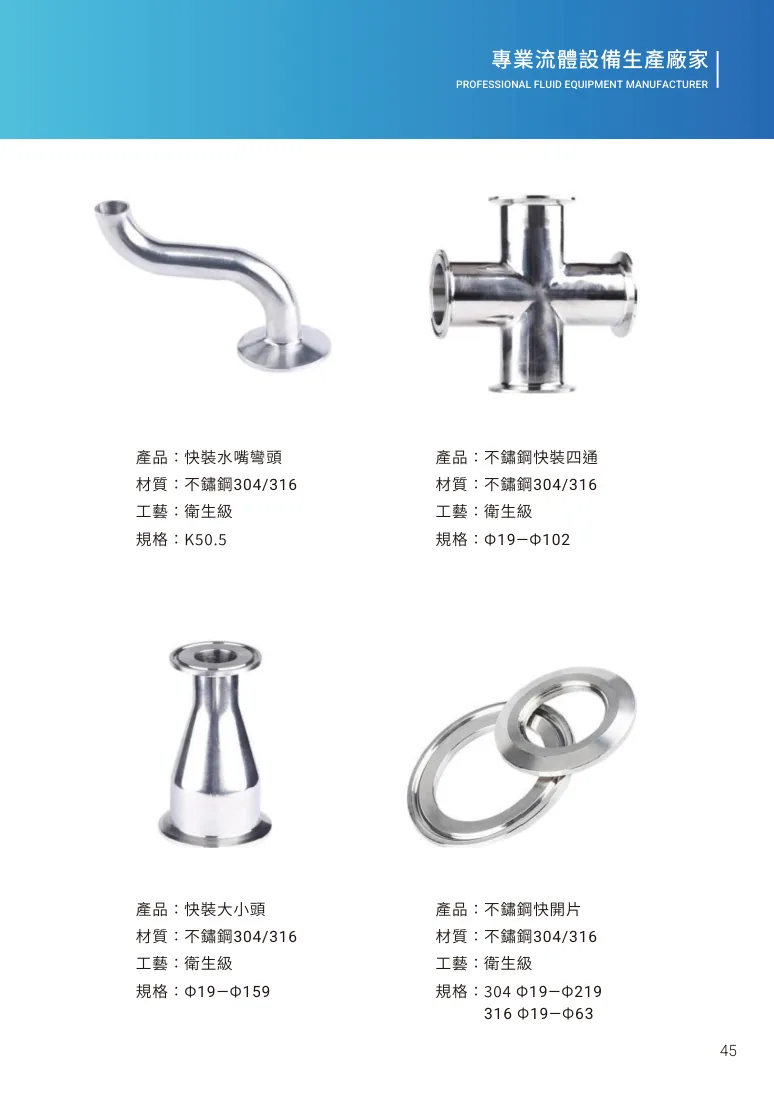 快裝大小頭第 51 頁完整規格表