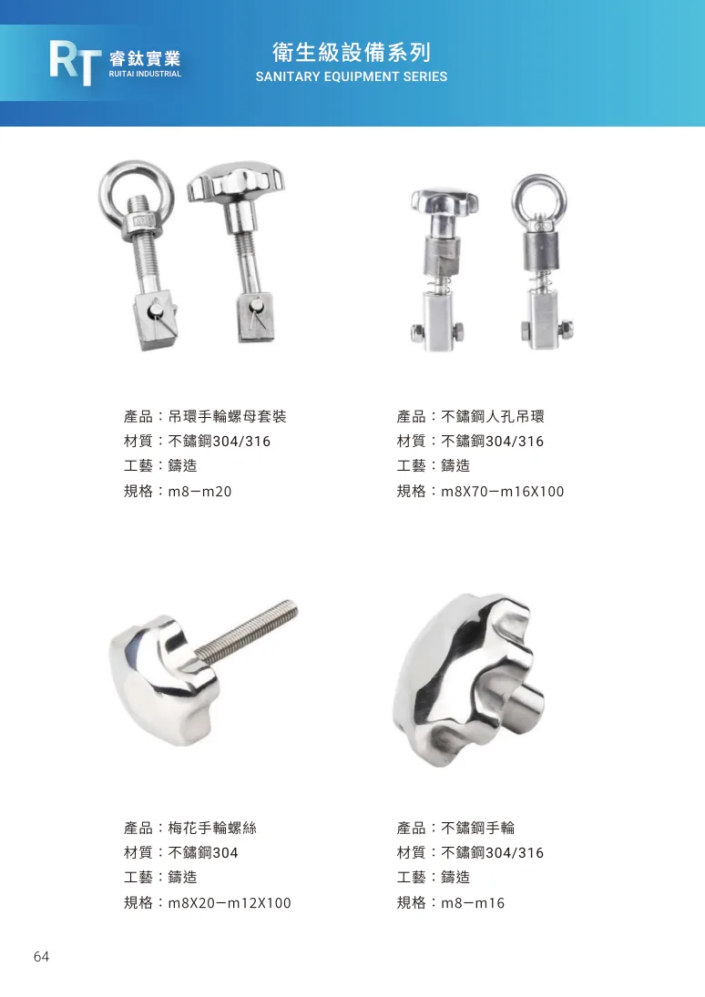 不鏽鋼手輪第 70 頁完整規格表