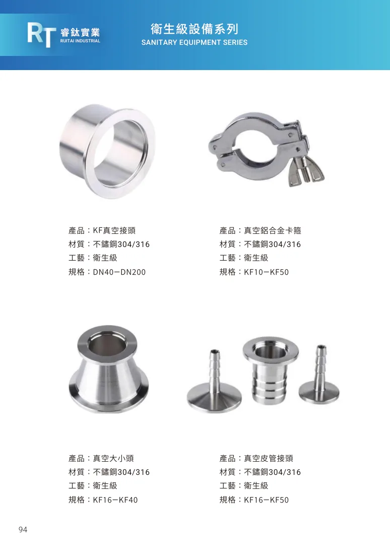 真空大小頭第 100 頁完整規格表